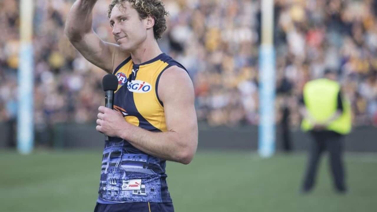 West Coast Eagles midfielder Matt Priddis