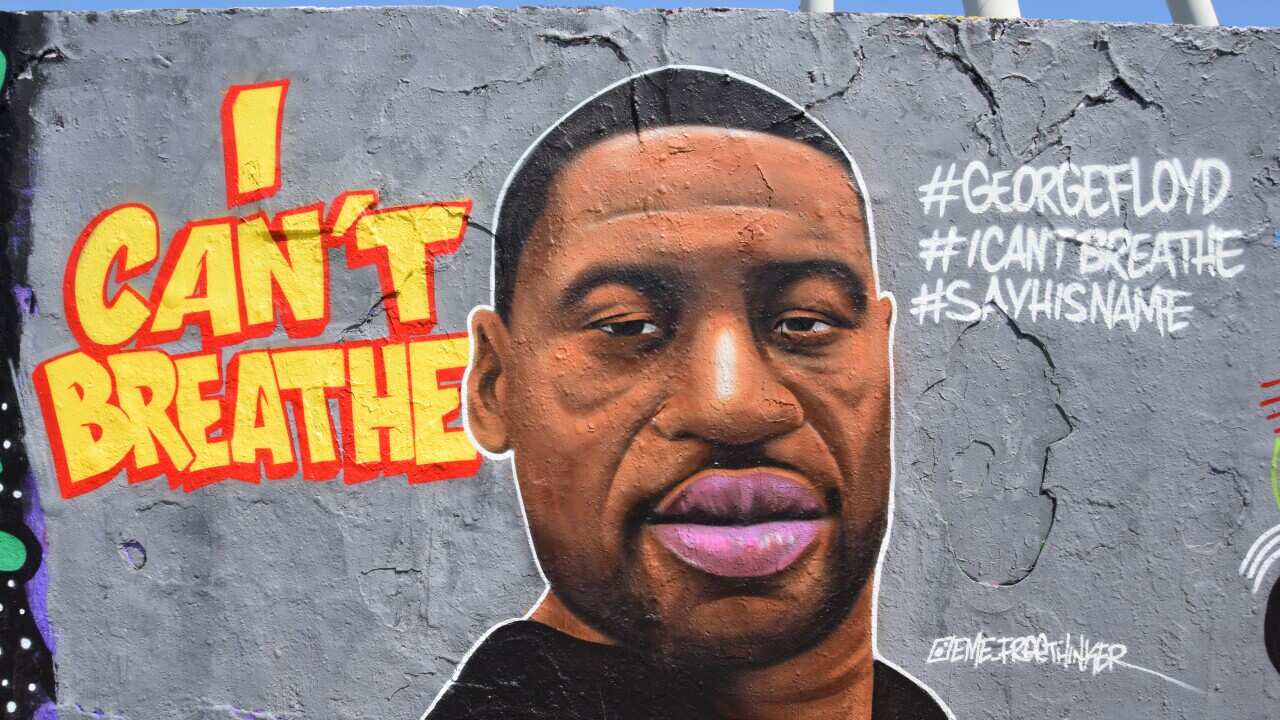 Black Lives Matter - Portrait of George Floyd.