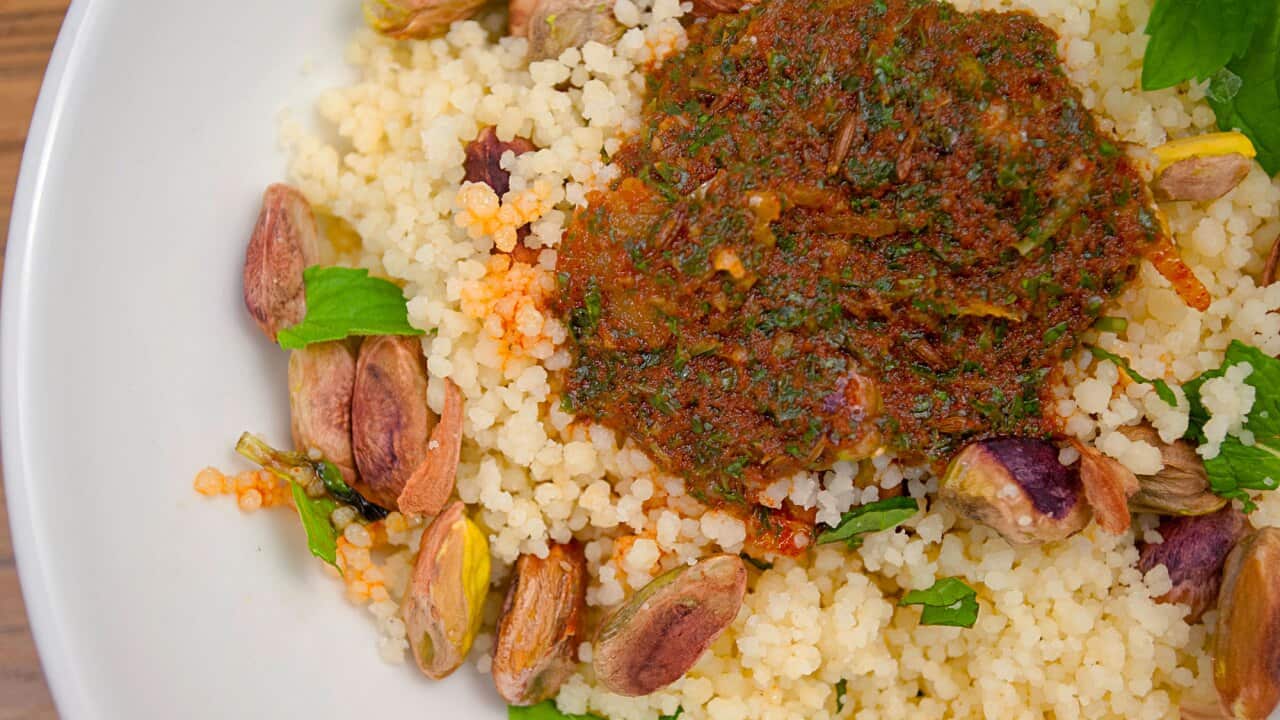 Charmoula couscous