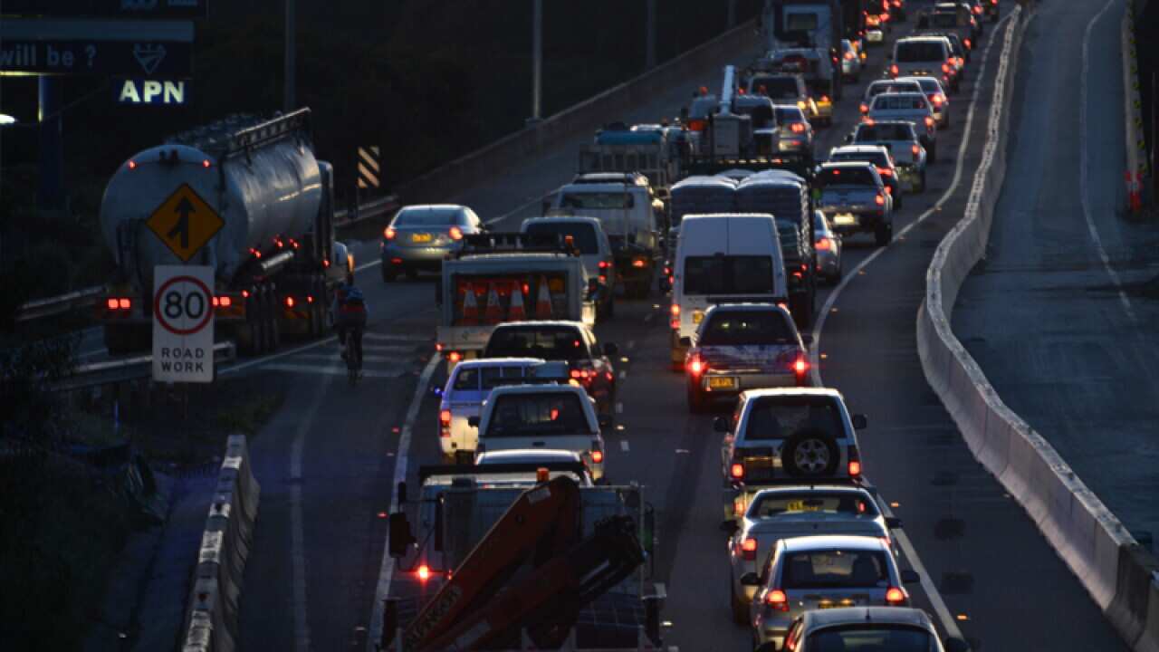 File photo of the M5 freeway in Sydney