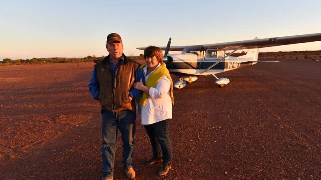 File image of CWA NSW President Annette Turner and her husband Barry.