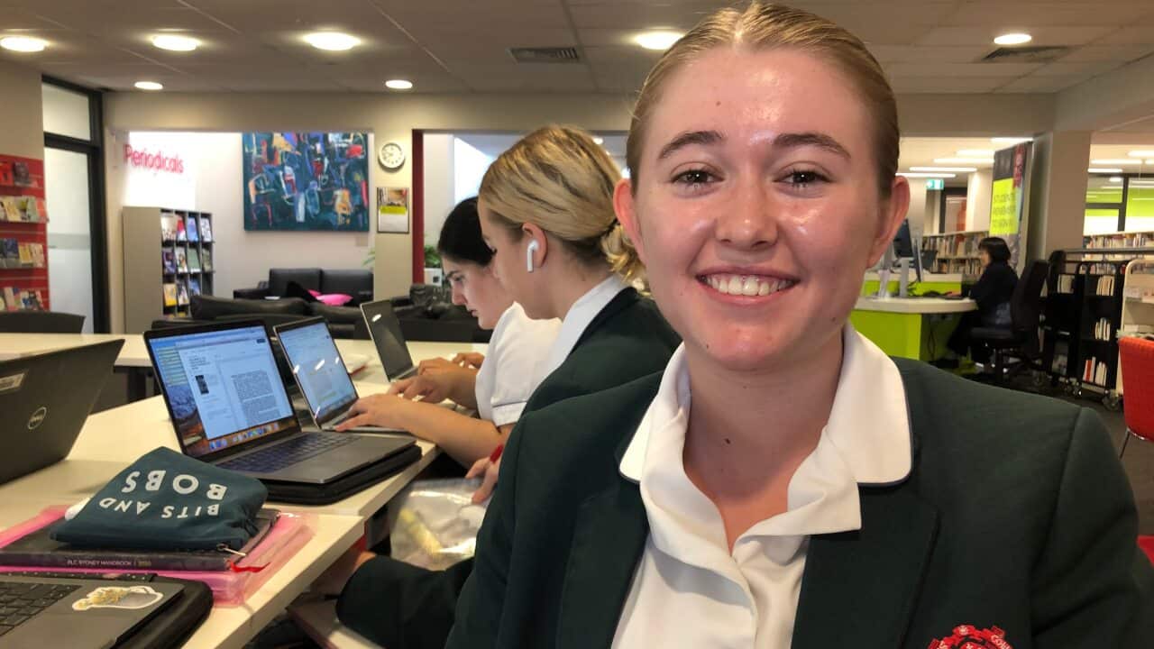 Year 12 PLC student Lucy Froggatt will transition to online lessons from Monday.