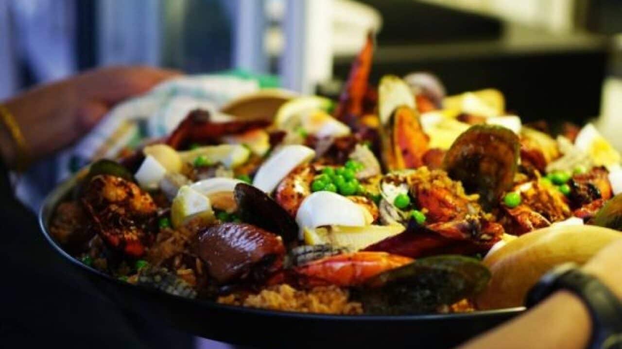 Filipino-style Paella by Kim and Jay Prieto. Image source: RiotACT