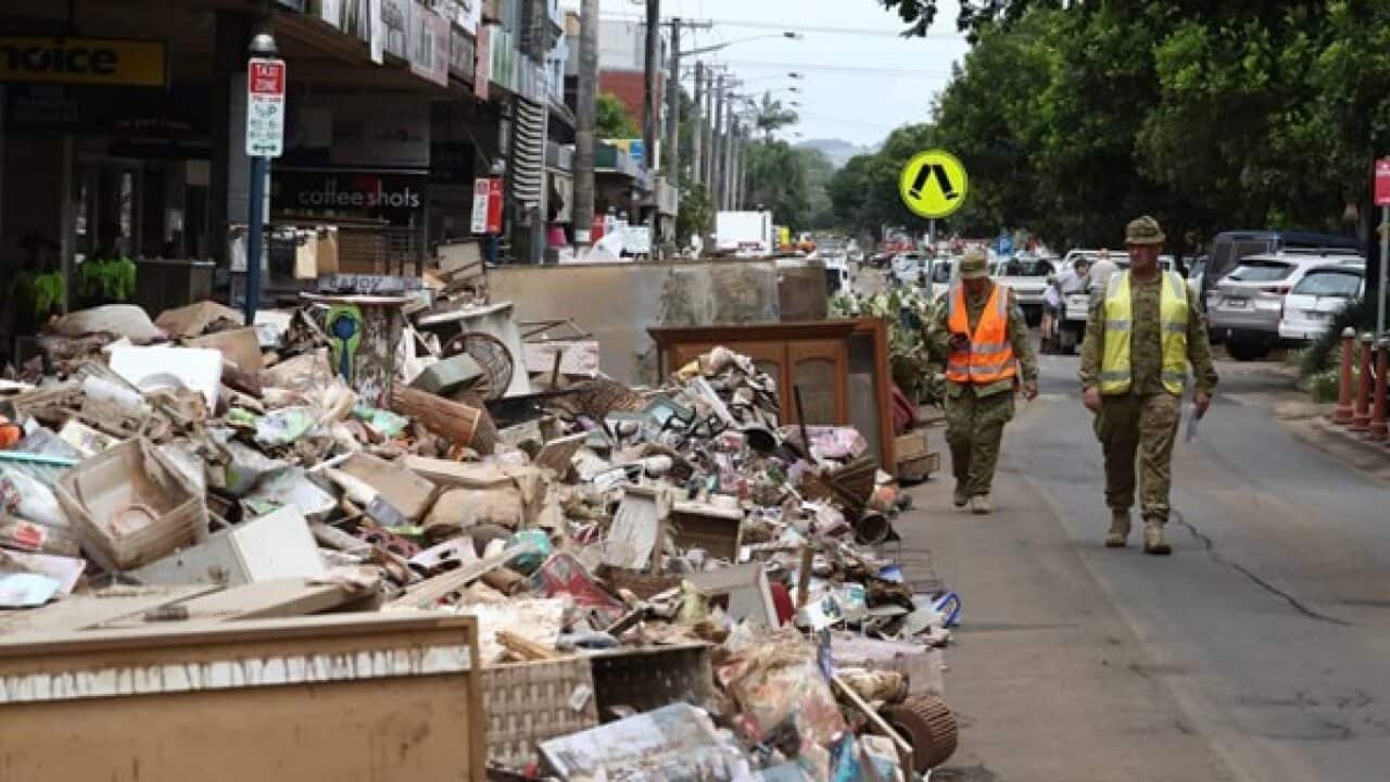 Maafisa wa jeshi la Ulinzi wa Australia, wasaidia katika shughuli yausafi baada ya mafuriko kusababisha uharibifu mkubwa mjini Lismore.