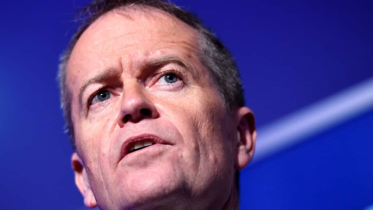 Opposition leader Bill Shorten speaks at the Economic and Social Outlook Conference in Melbourne, Friday, July 21, 2017. (AAP Image/Tracey Nearmy) NO ARCHIVING