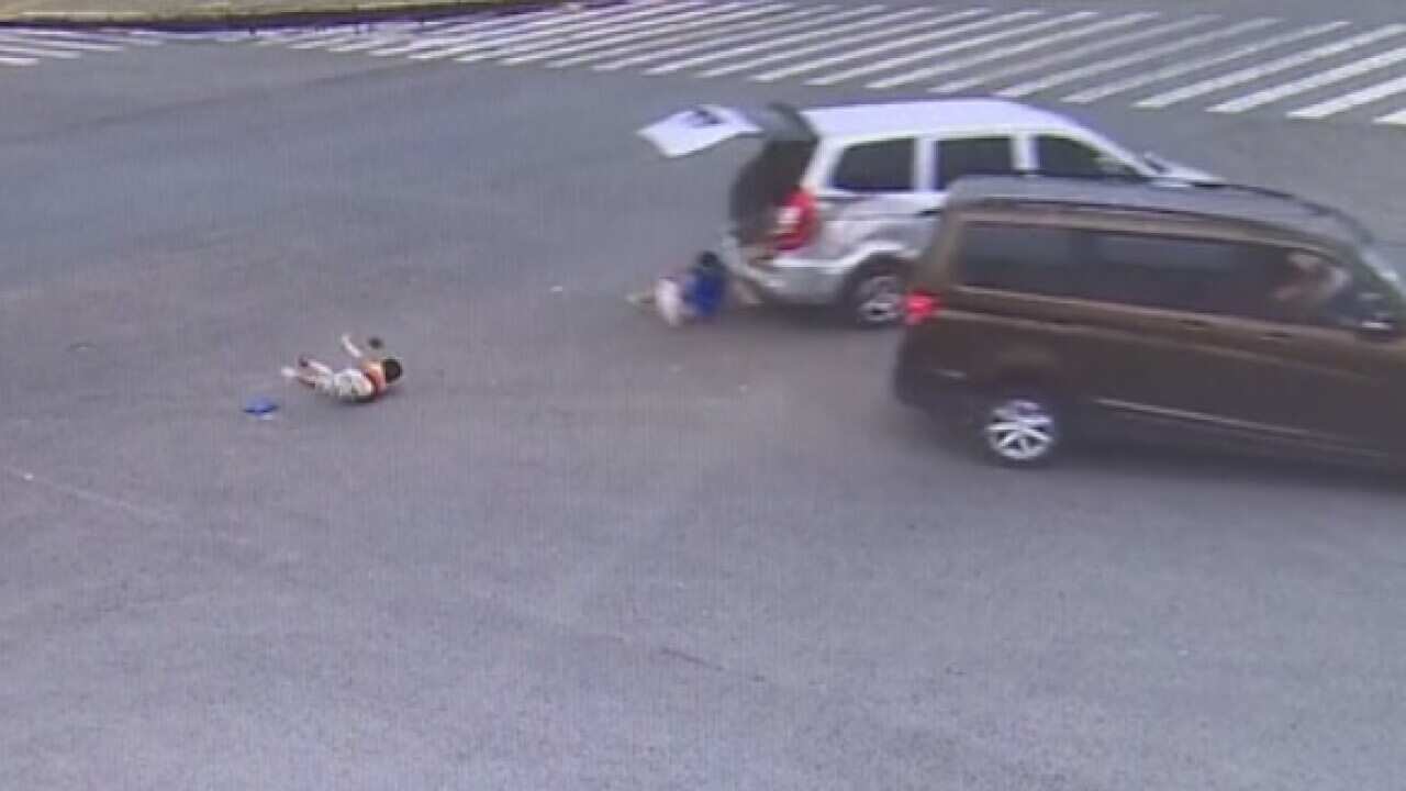 Screenshot from the vision at the moment of the collision