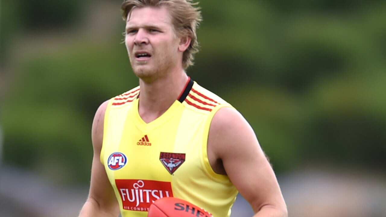 Essendon player Michael Hurley