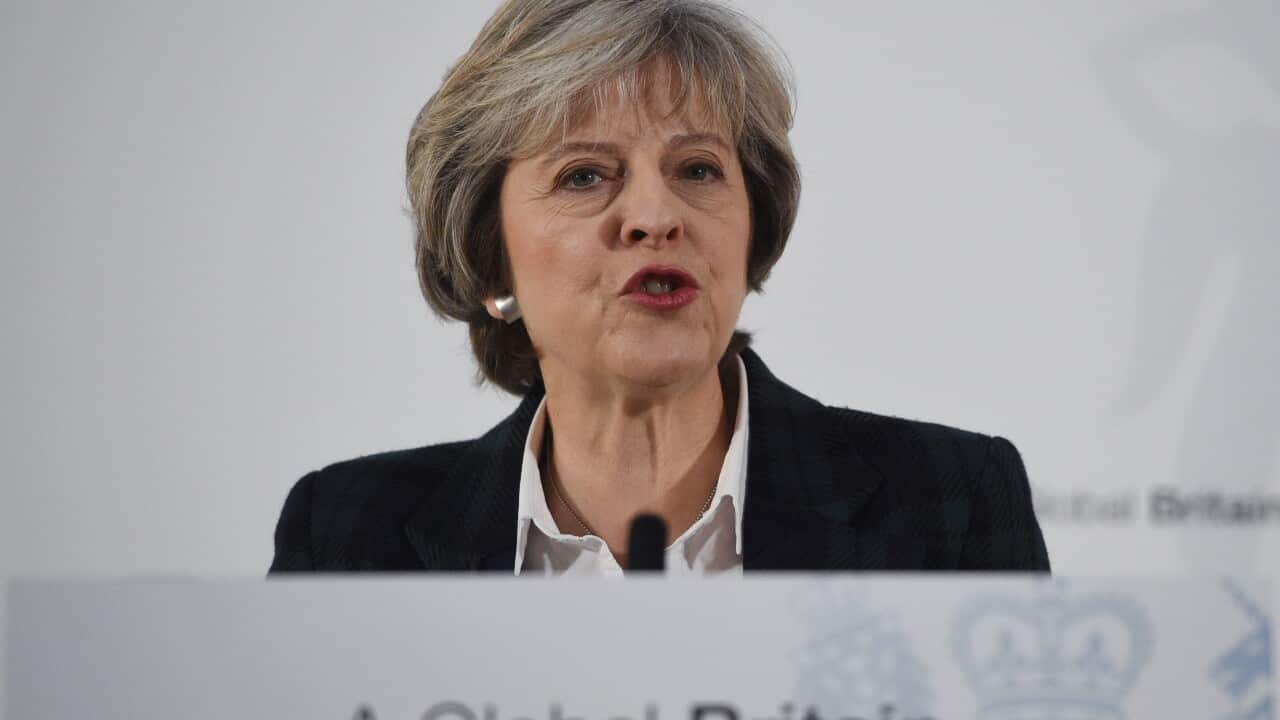 UK Prime Minister Theresa May.
