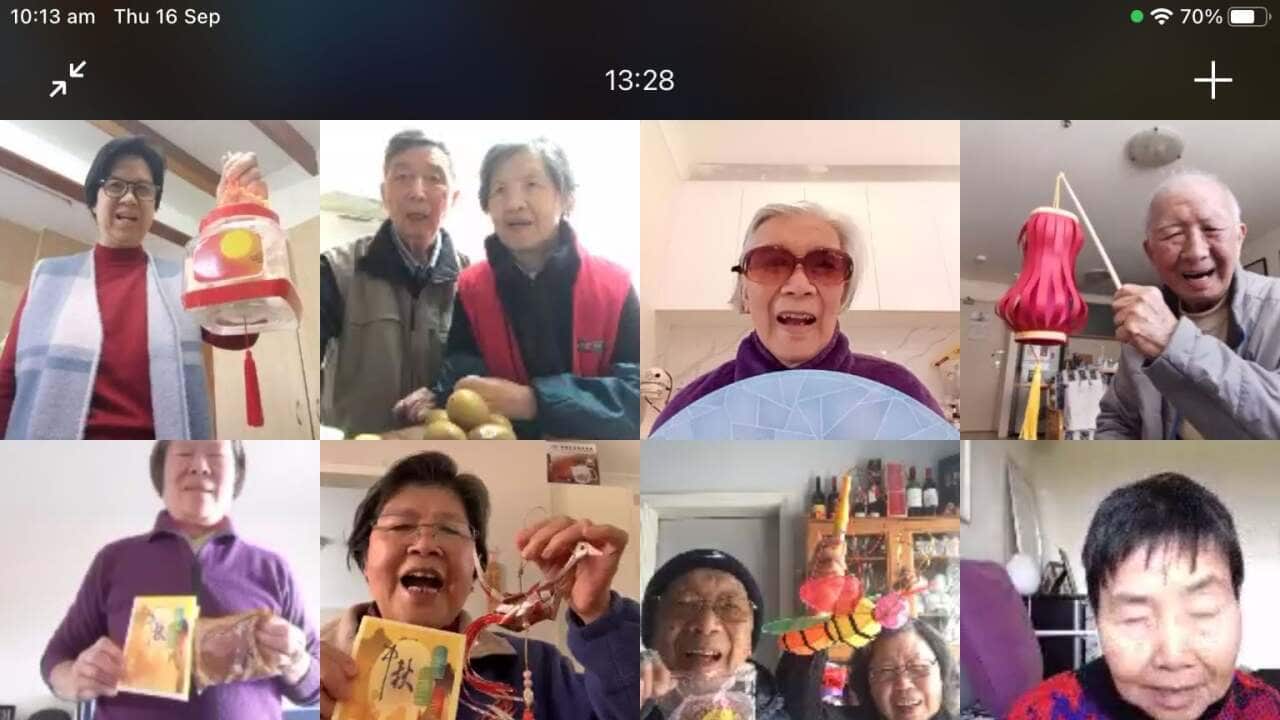 澳華療養院基金的活動中心經理龔愛周故娘(Annie)分享他們如何利用科技助長者過一個不一樣的疫下中秋節。