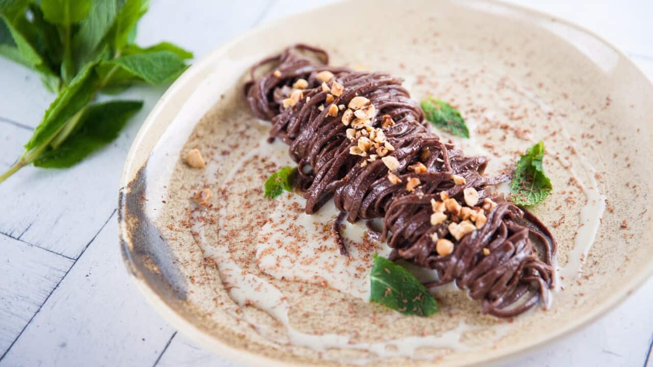 I tagliolini al cioccolato dello chef Luca Ciano