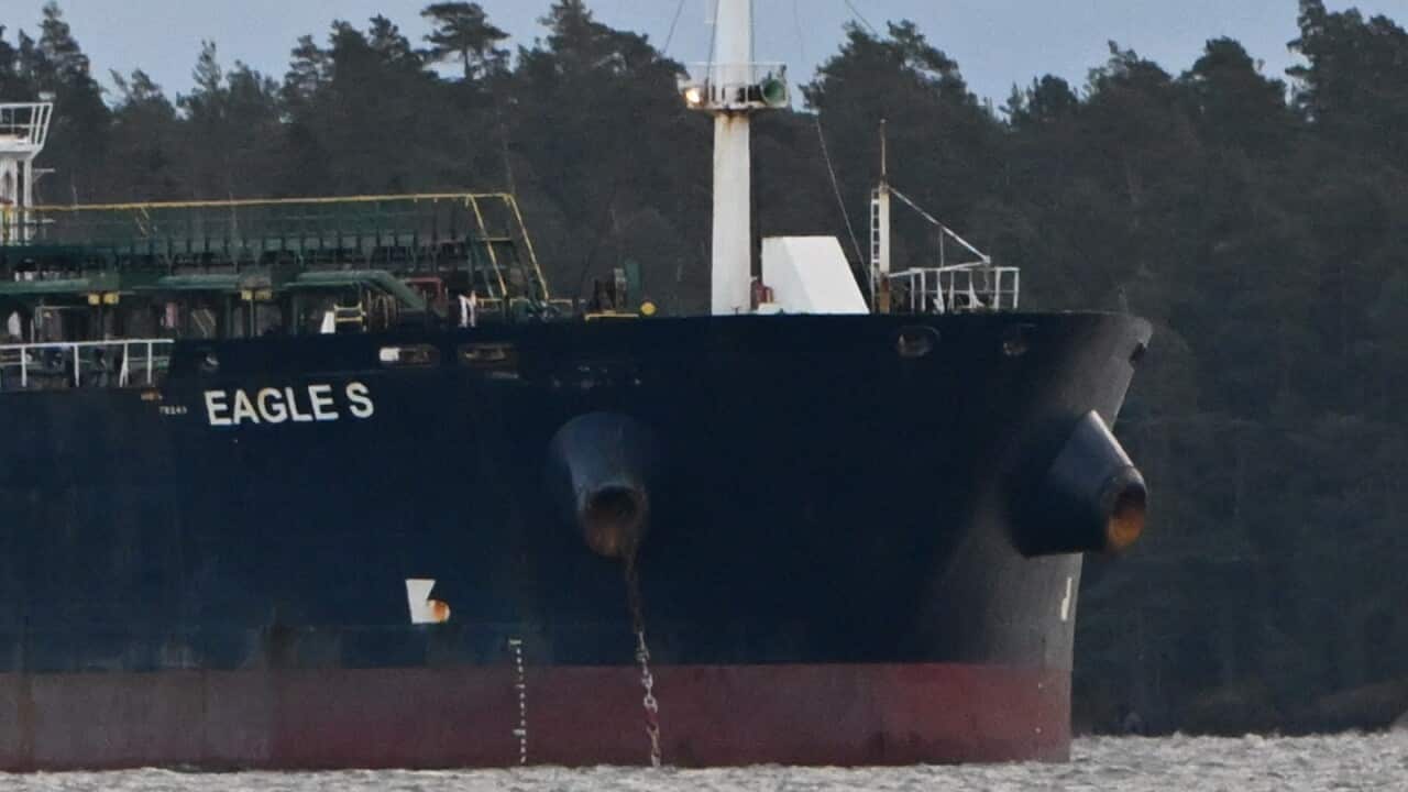 Seized oil tanker Eagle S in Porvoo