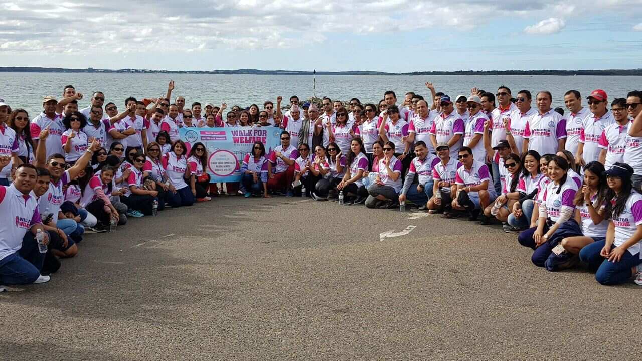 Participants of the "Walk for Welfare, Walk for Women" march in Sydney on March 10, 2018