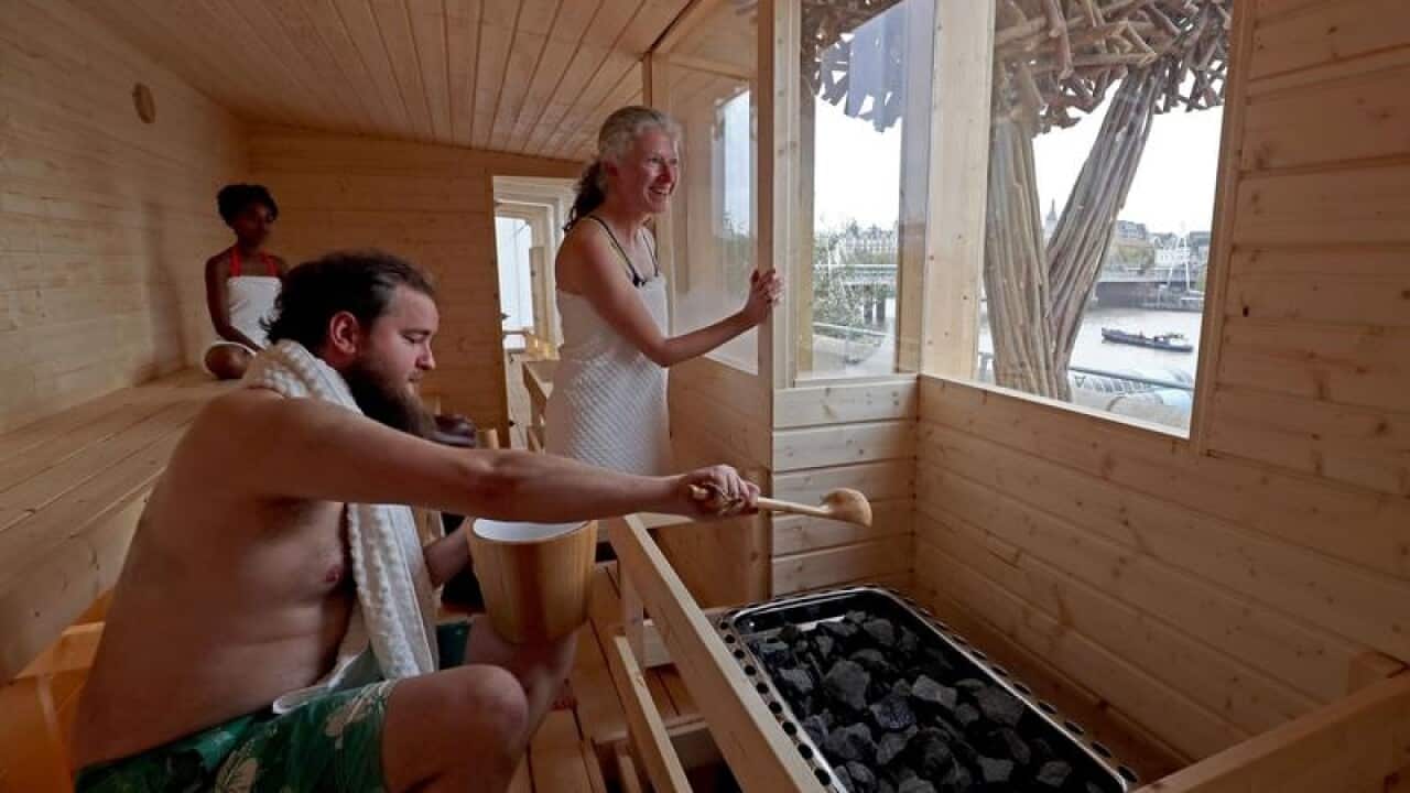 models using a sauna