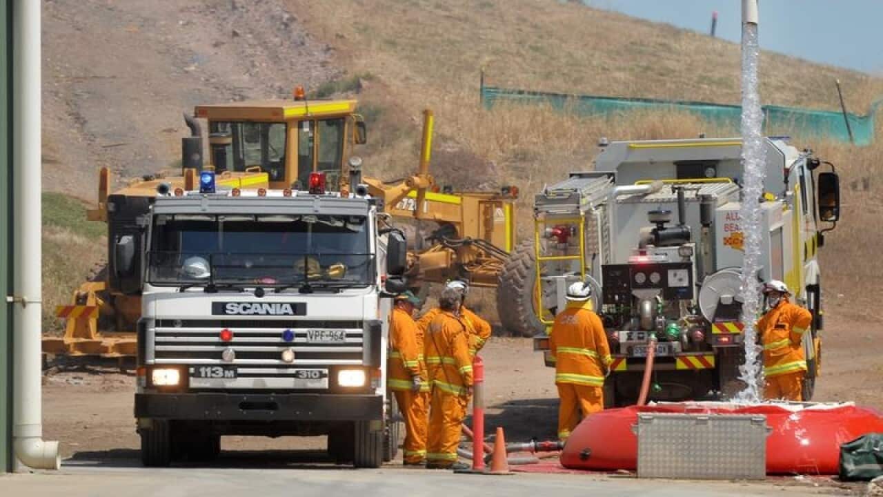 South Australian Country Fire Service crews.