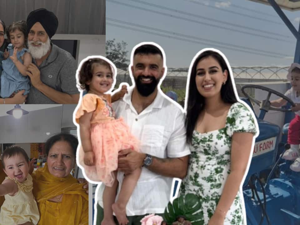 Jessmeet and Jagdeep family.