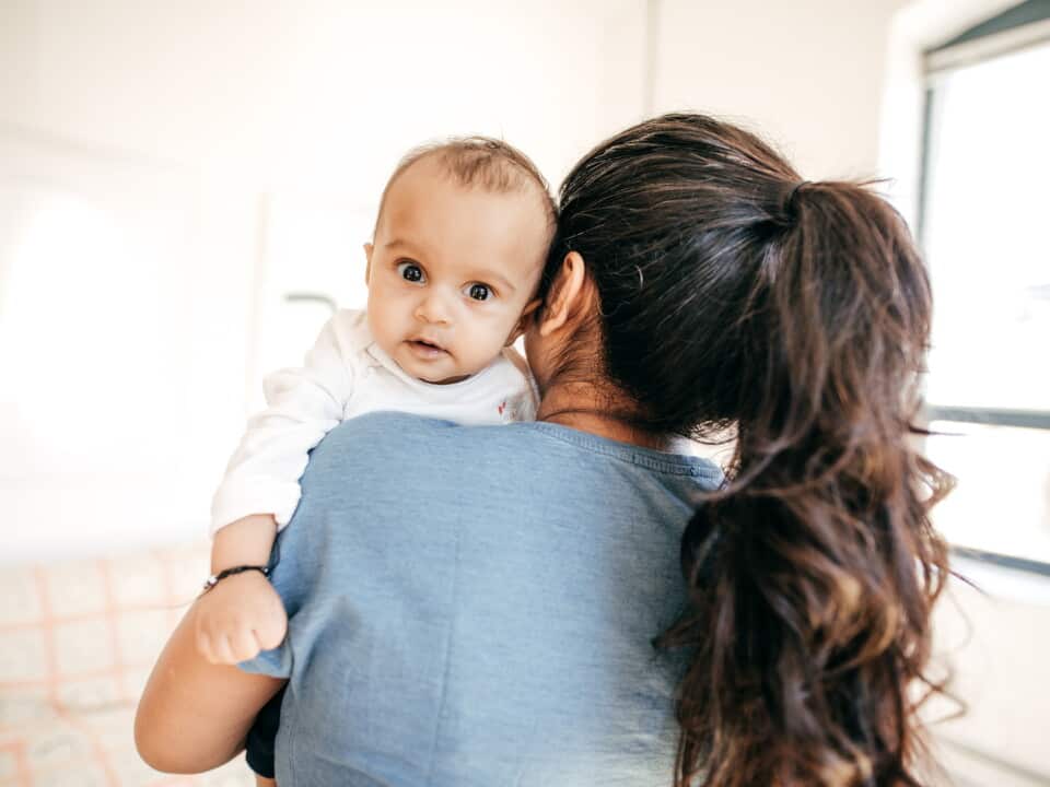 Mom and baby indoor