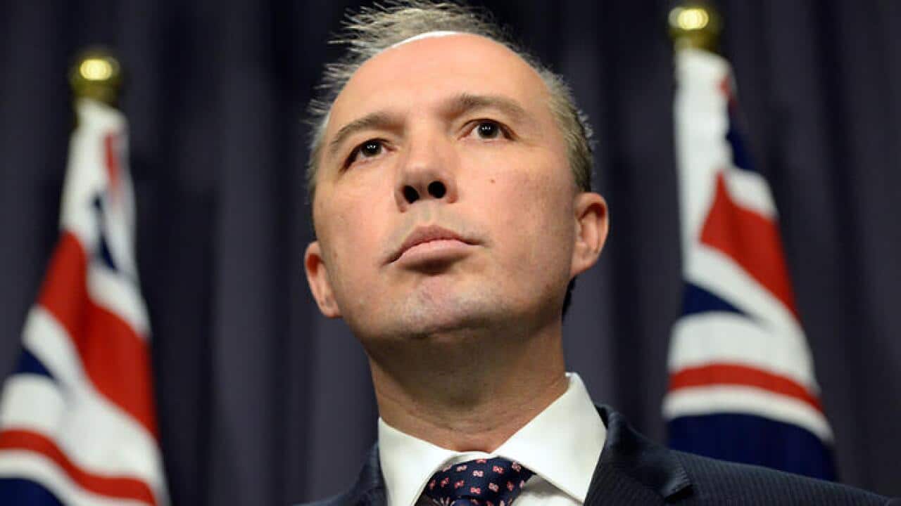 mmigration Minister Peter Dutton (AAP)