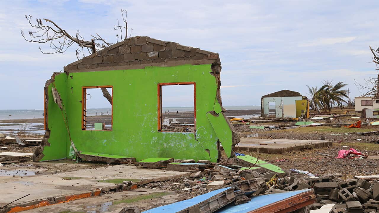 Supplied image of devastation of Cyclone Winston