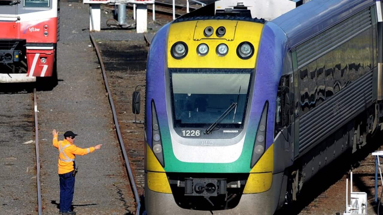 V/Line train services were disrupted in Victoria after a train driver tested positive