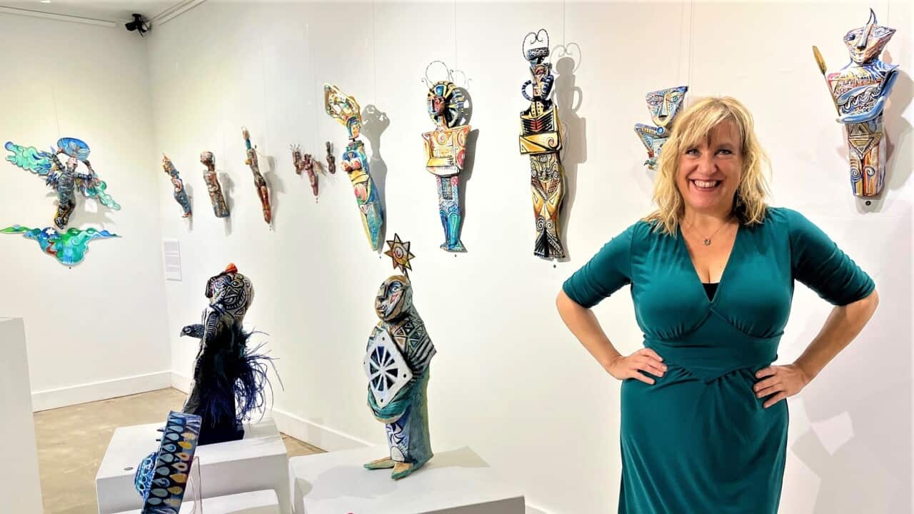 "The Painted Sculpture: The meeting of Australianism and Hellenism". The new sculpture exhibition by artist Efrossini Chaniotis.