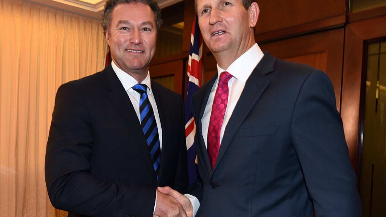 Lawrence Springborg (R) and John-Paul Langbroek