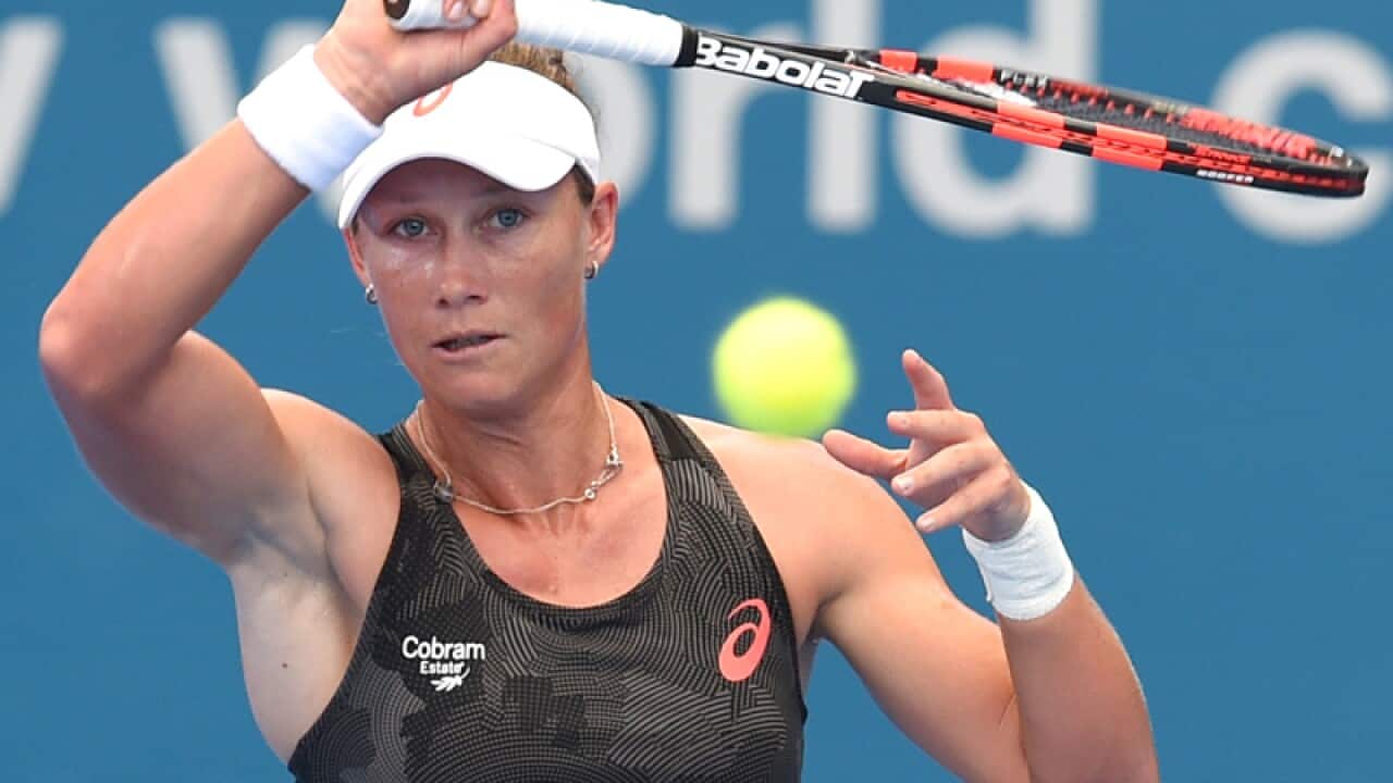 Australian tennis player Sam Stosur