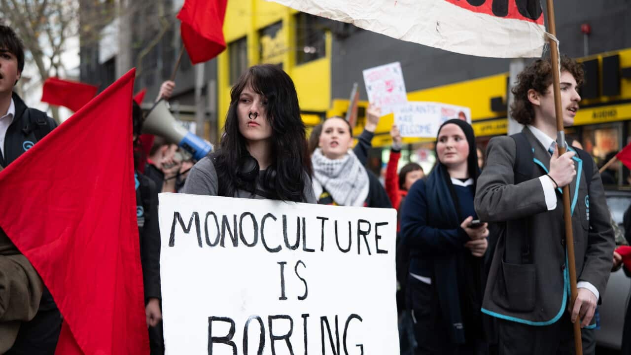 Students Protest Pauline Hanson in Melbourne