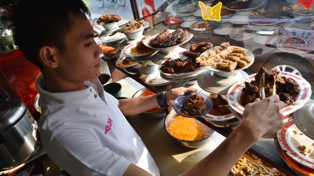 Nasi Padang in Indonesia