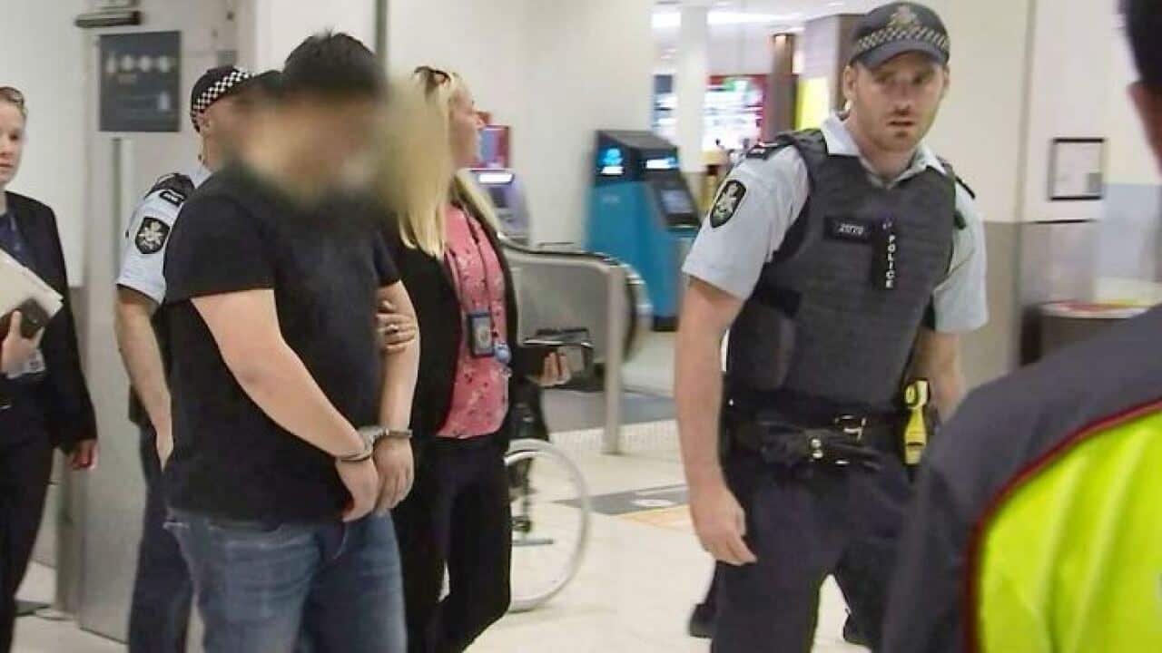 A man was arrested at Sydney airport relating to baby formula theft.