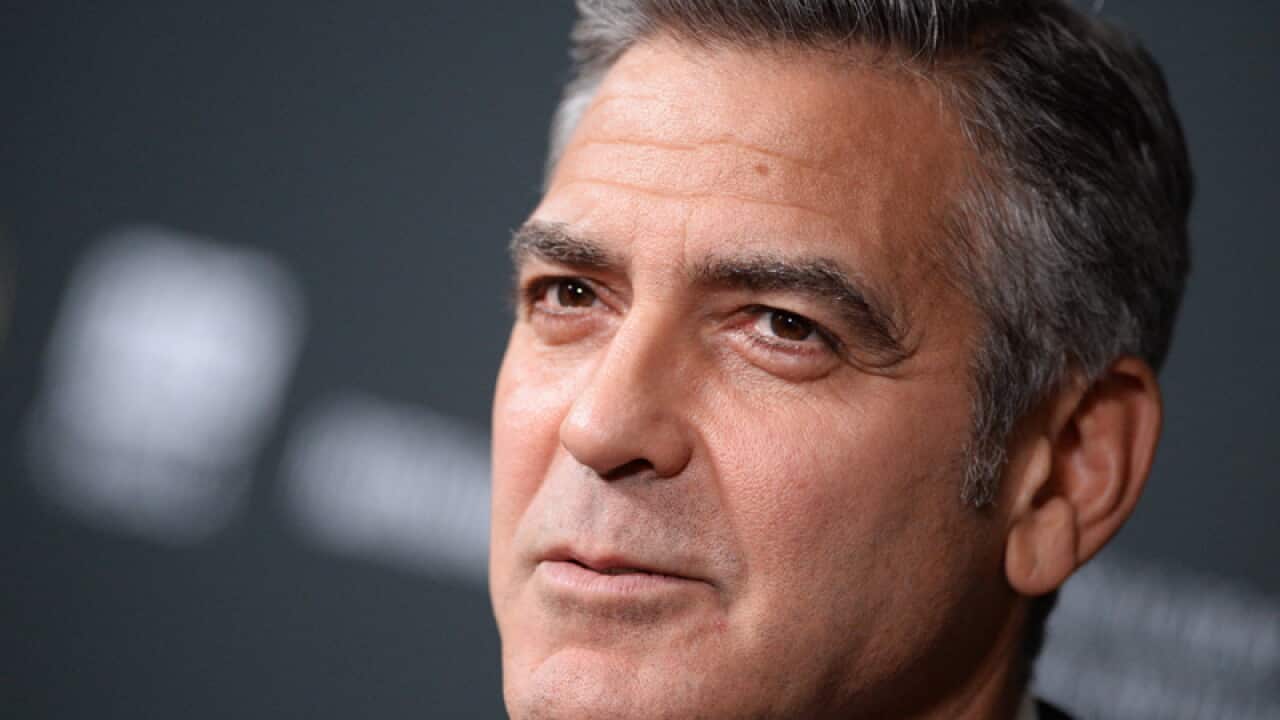 US actor George Clooney
