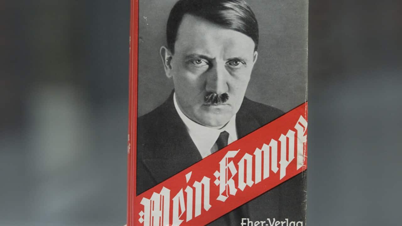 A copy of Adolf Hitler's memoir Mein Kampf