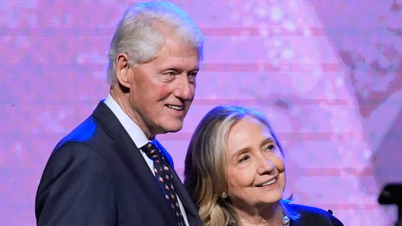 Hilary and Bill Clinton.