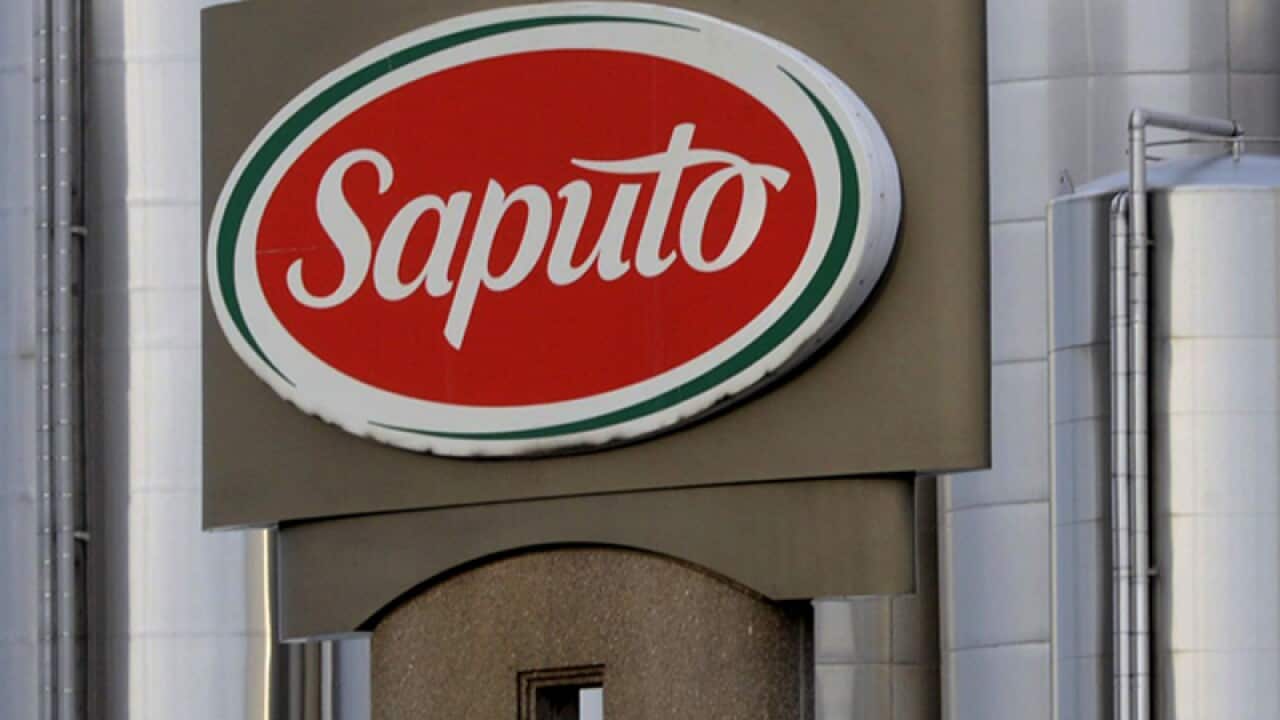 The Saputo plant in the St-Leonard area of Montreal