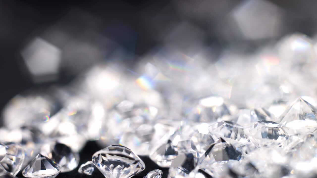 Diamonds, close-up