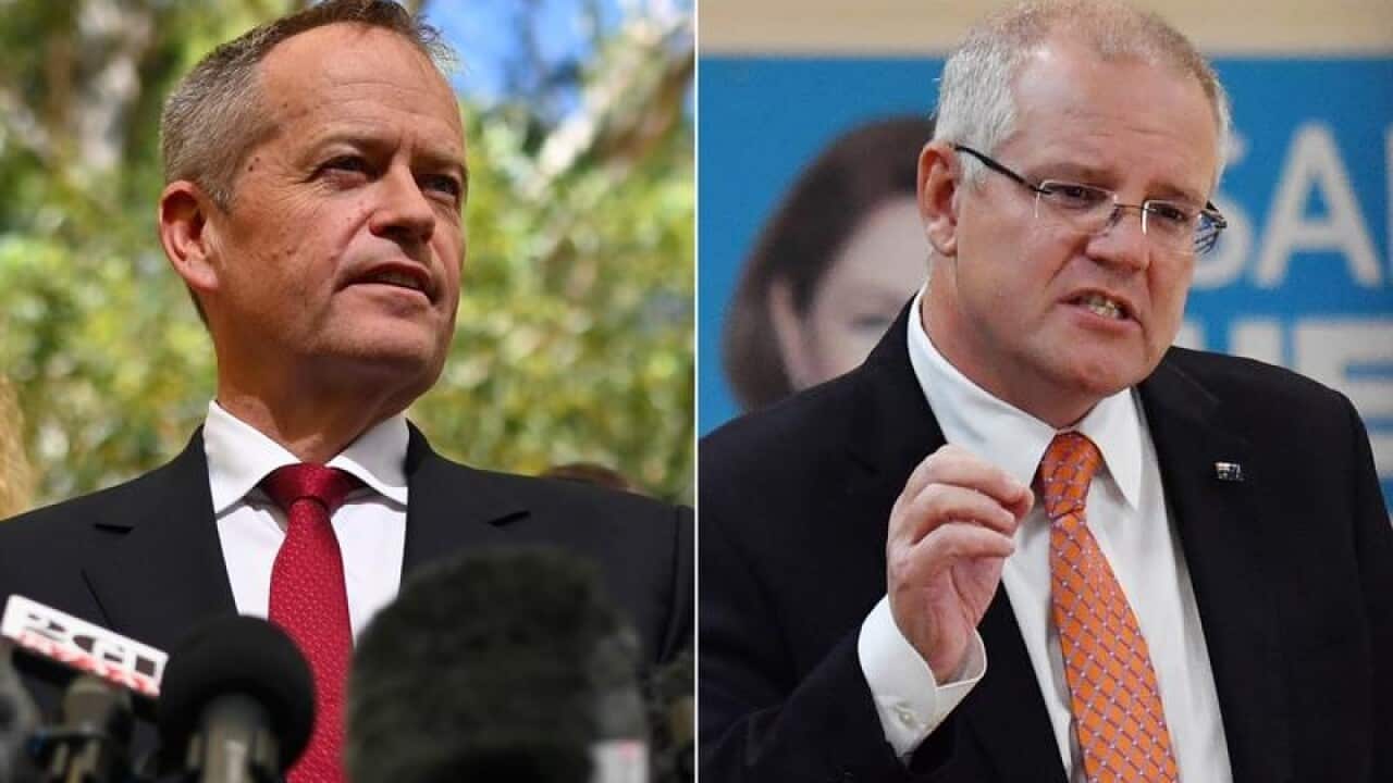 Opposition Leader Bill Shorten and Prime Minister Scott Morrison.