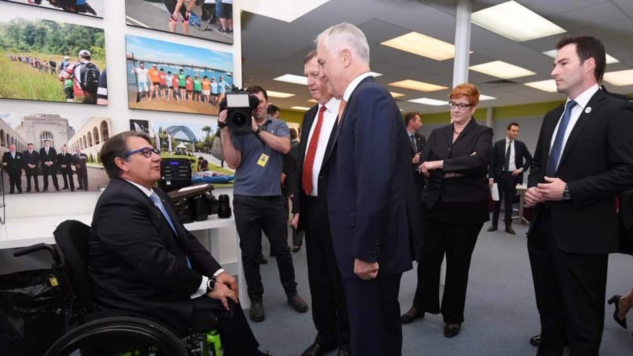 Prime Minister Malcolm Turnbull at a World Mental Health Day event.