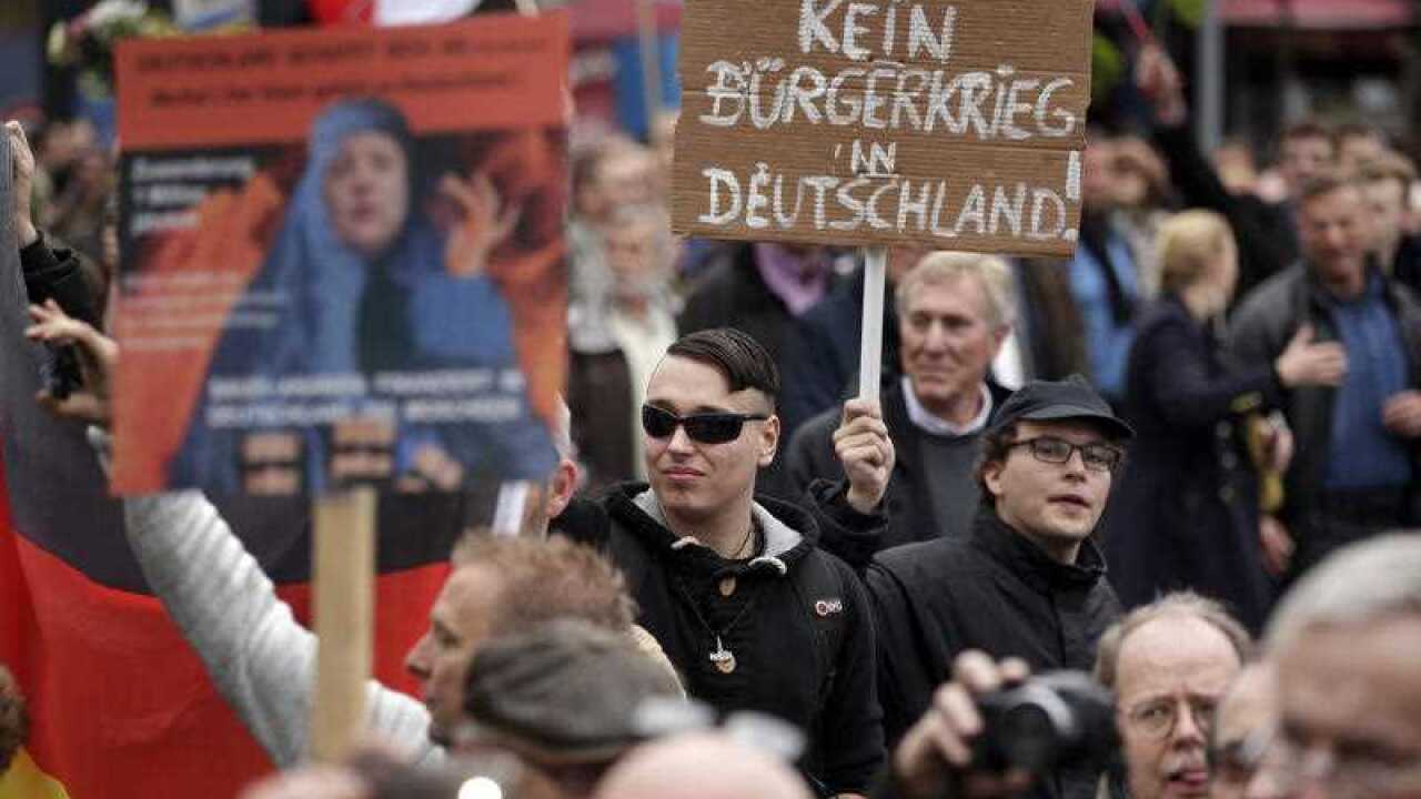 An anti-immigration party has staged a march in Berlin against the German government’s migrant policies