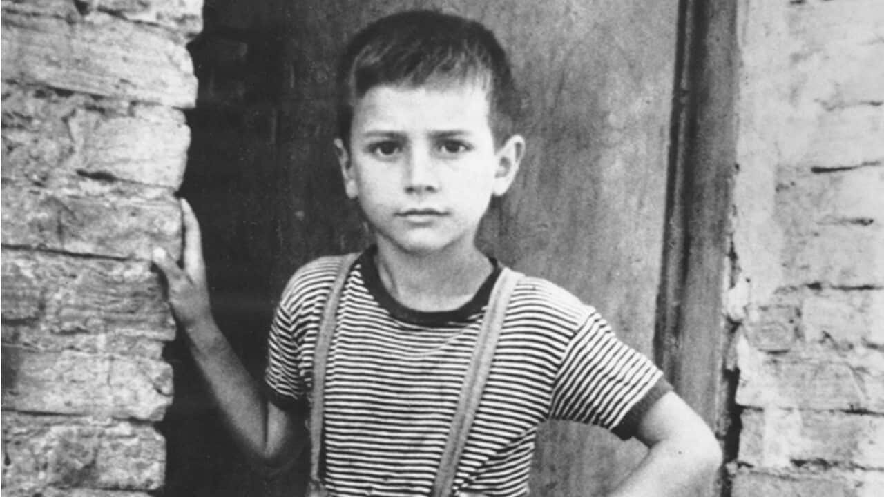 Joe Cossari da bambino a Borgia, comune calabrese in provincia di Catanzaro