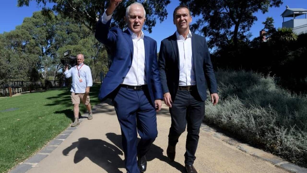 Australian Prime Minister Malcolm and Steven Marshall.