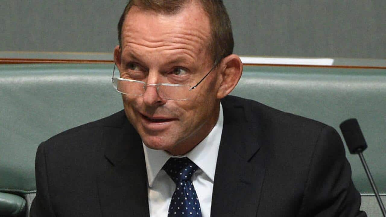 Former prime minister Tony Abbott during Question Time at Parliament House in Canberra on Thursday, March 3, 2016. (AAP Image/Mick Tsikas) NO ARCHIVING