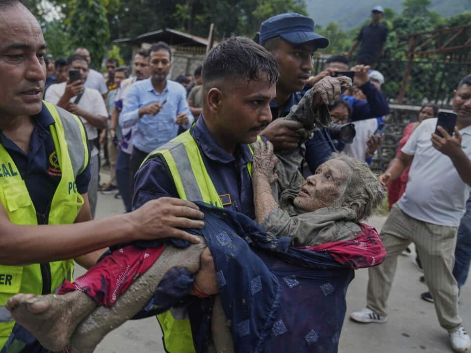 APTOPIX Nepal Flash Floods