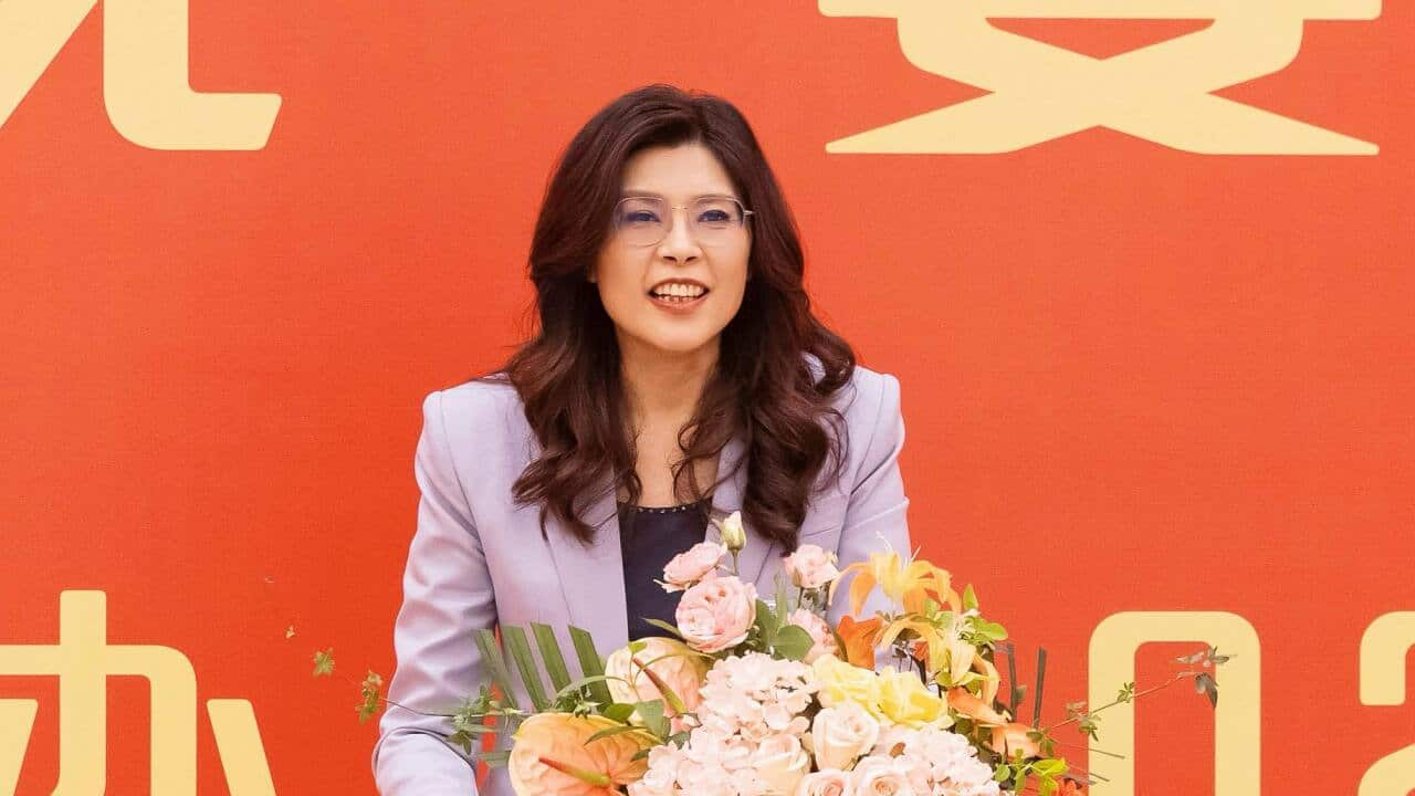 Taiwan Opposition Leader Cheng, Li-Wun