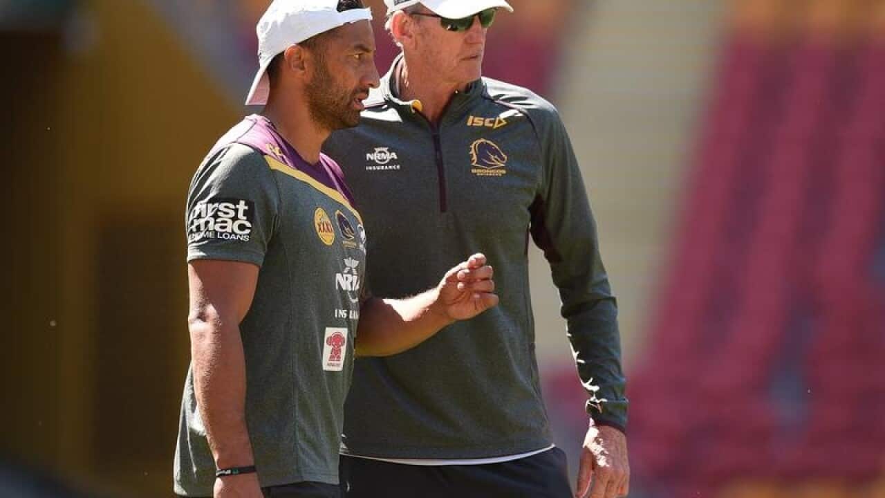 Benji Marshall and Wayne Bennett.
