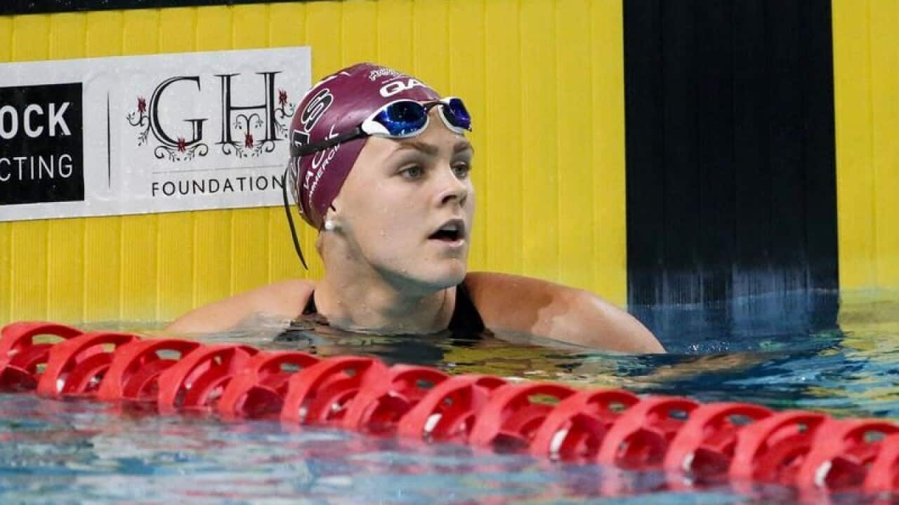 Shayna Jack waiting for the results of a race