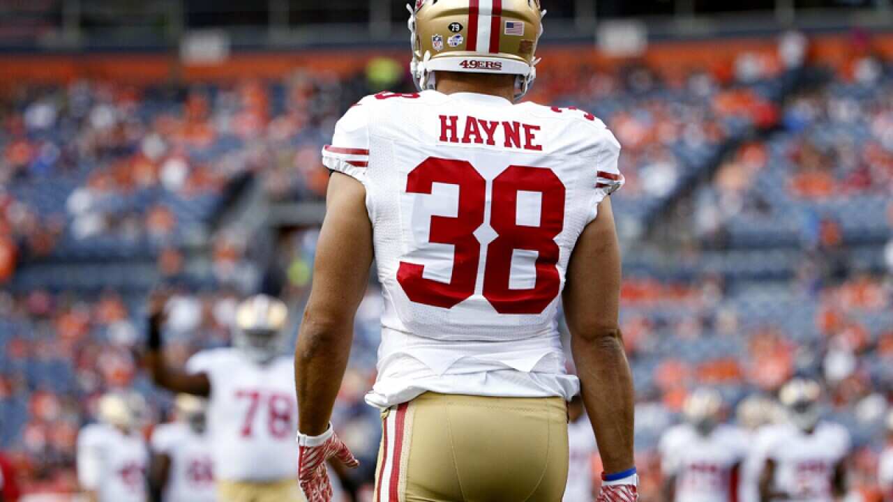 Jarryd Hayne in his 49ers gear