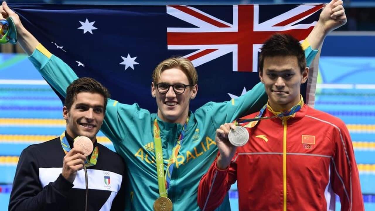 Mack Horton and Sun Yang.