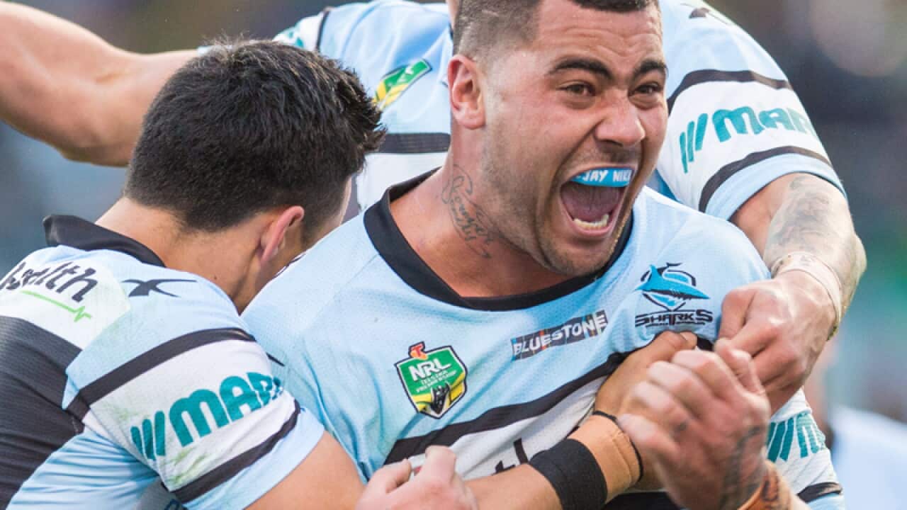 Cronulla Sharks forward Andrew Fifita