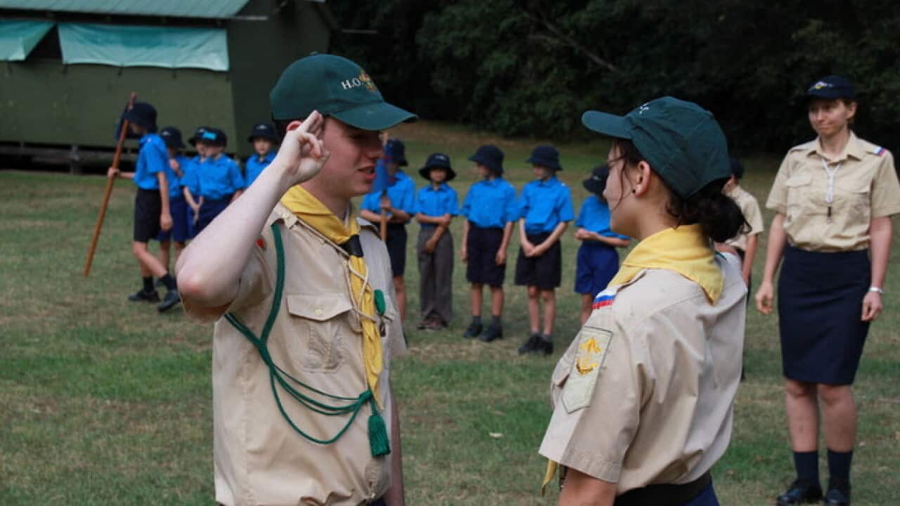 At the summer camp of Russian Scouts in Australia