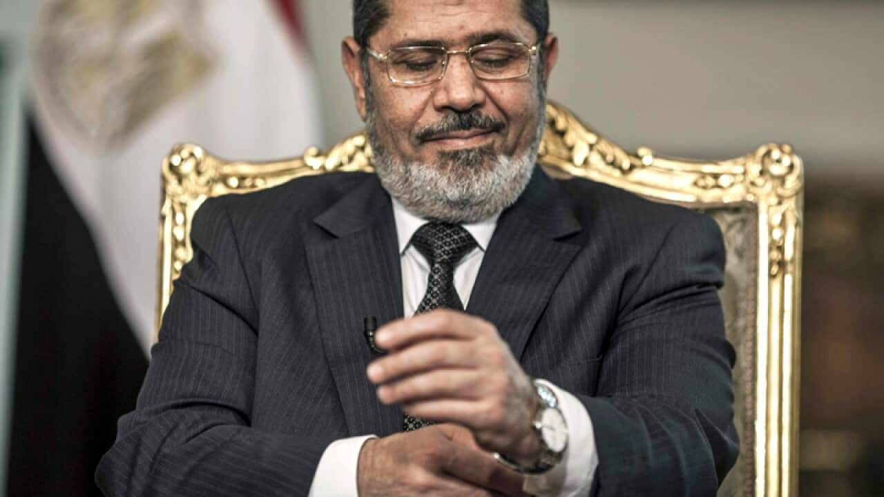 Former Egyptian president Mohamed Morsi