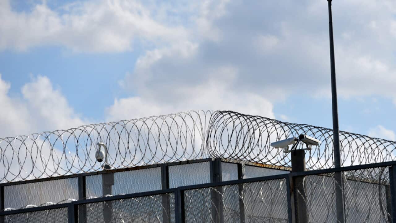 The perimeter fence at Silverwater jail